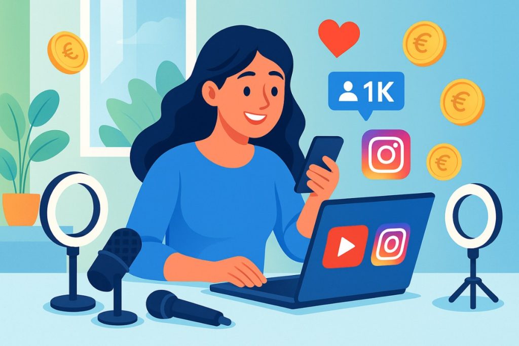 Mit Youtube & Instagram Geld verdienen