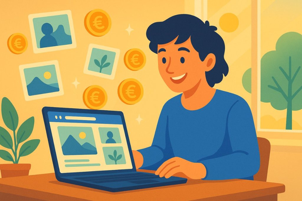 Online Geld verdienen mit Stockimages